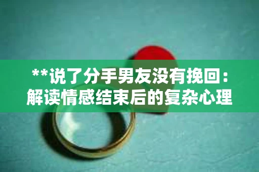 **说了分手男友没有挽回：解读情感结束后的复杂心理与现实**
