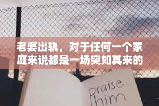 老婆出轨，对于任何一个家庭来说都是一场突如其来的风暴。面对这样的困境，如何挽回婚姻，重拾家庭的和谐，成为了许多人迫切想要了解的问题。今天，我们就来聊聊这个敏感而现实的话题——老婆出轨最好的挽回办法。