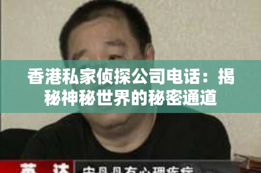 香港私家侦探公司电话：揭秘神秘世界的秘密通道