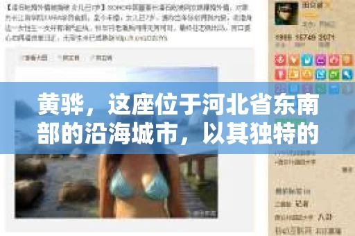 黄骅，这座位于河北省东南部的沿海城市，以其独特的地理位置和丰富的历史文化而闻名。然而，在这座城市中，还有一群人，他们以另一种方式默默守护着社会的公平与正义——私家侦探。今天，我们就来聊聊黄骅的私家侦探，看看他们是如何在这个城市中发挥作用的。