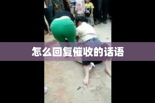 怎么回复催收的话语