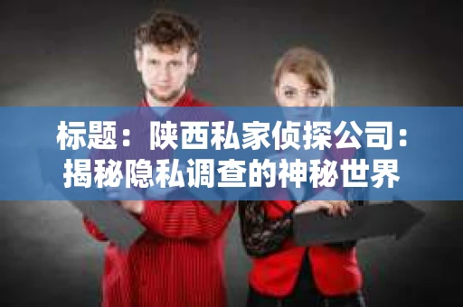 标题：陕西私家侦探公司：揭秘隐私调查的神秘世界