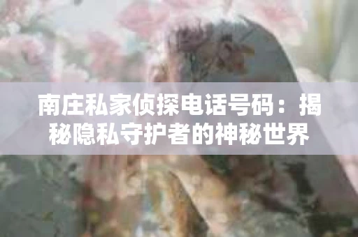 南庄私家侦探电话号码：揭秘隐私守护者的神秘世界