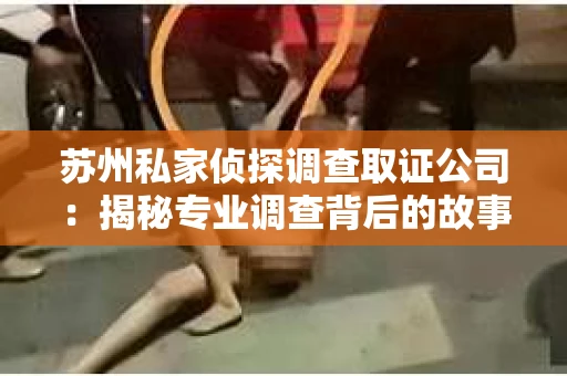 苏州私家侦探调查取证公司:揭秘专业调查背后的故事 苏州私家侦探调查取证公司:揭秘专业调查背后的故事