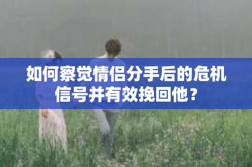 如何察觉情侣分手后的危机信号并有效挽回他？