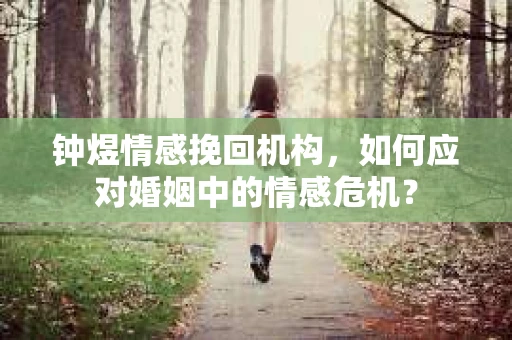 钟煜情感挽回机构，如何应对婚姻中的情感危机？