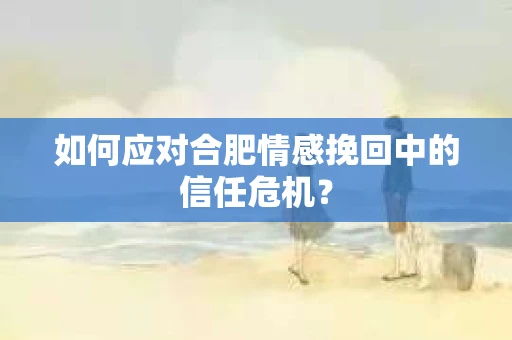 如何应对合肥情感挽回中的信任危机？